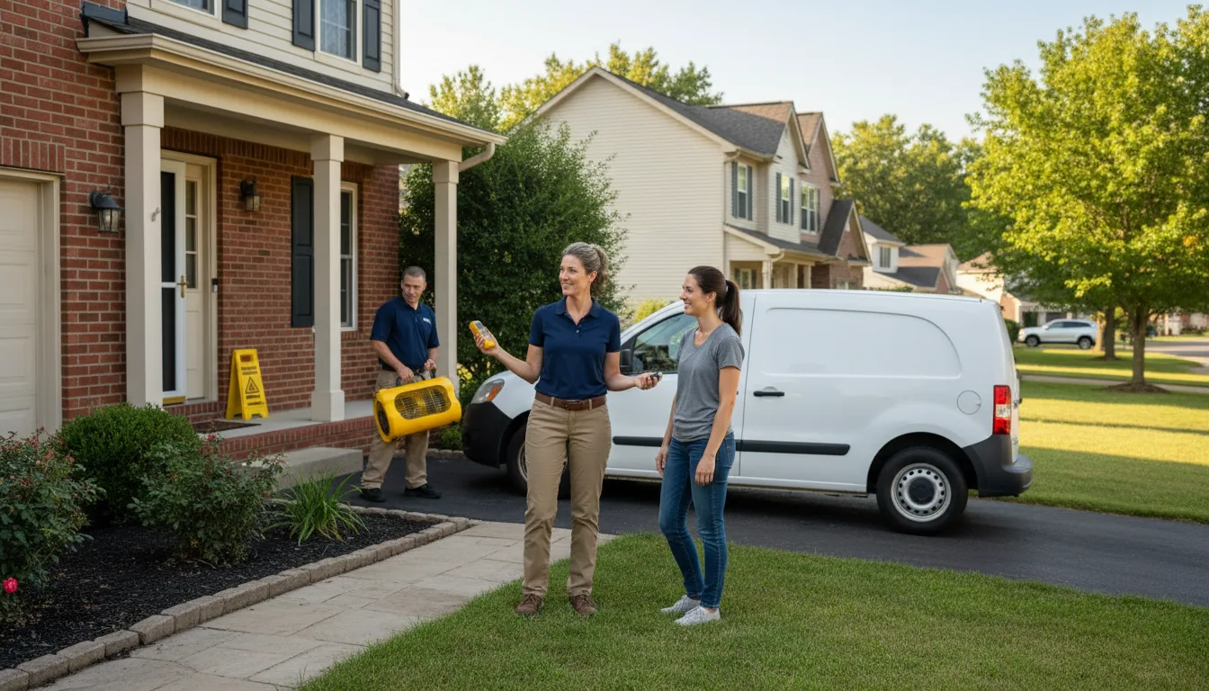 Residential water damage restoration in Parker, AZ
